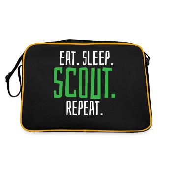 Scout Scoutisme - Sac Retro - noir/or - Dos