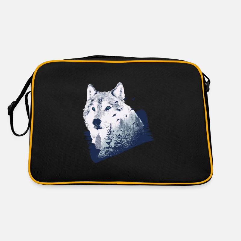 Forêt de loup Sac Retro
