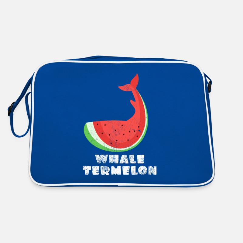 Wassermelone Walfisch Abstrakte Kunst Geschenkidee Retro Tasche