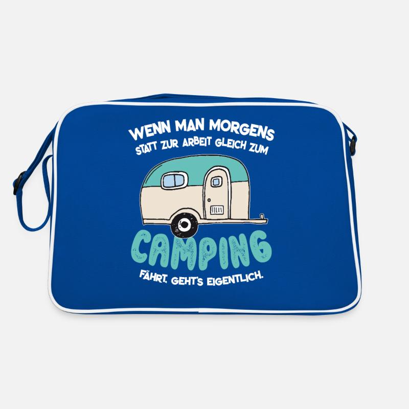 Cadeau de caravane drôle de vacances camping vacances Sac Retro