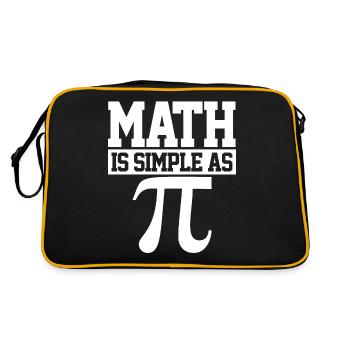 Pi Day - Retro Bag - black/gold - Back