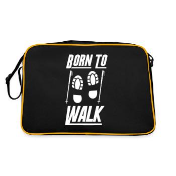 Nordic Walking Born to Walk - Retro Bag - black/gold - Back