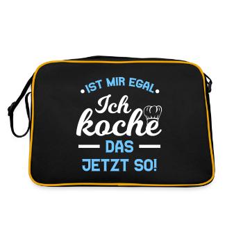 I do not mind cooking the now cooking saying - Retro Bag - black/gold - Back