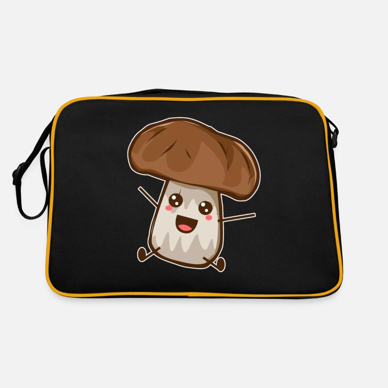 Mushroom Cartoon Comic Chibi Drawing Anime Gift Retro Bag