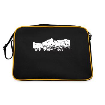 Triglav - Monte Tricorno - Retro Tasche - Schwarz/Gold - Hinten