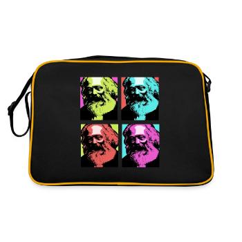 Communism Lenin Marx Class Struggle Social - Retro Bag - black/gold - Back