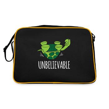 Turtle Turtle Incredible shell on back - Retro Bag - black/gold - Back