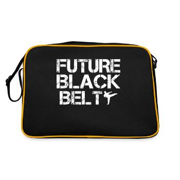Future black belt martial arts self-defense - Retro Bag - black/gold - Back