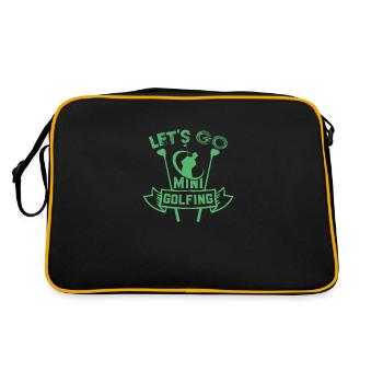 golf - Retro Bag - black/gold - Back
