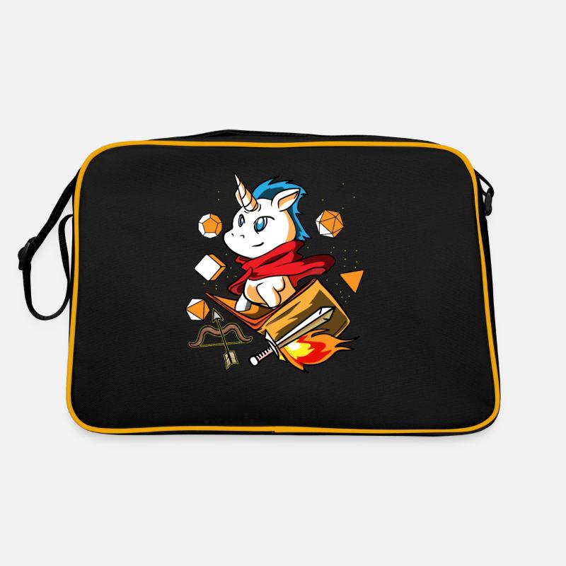 Gamer Einhorn Dungeon RPG Tabletop lustig Geschenk Retro Tasche
