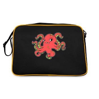 Octopus poulpe poulpe poisson cadeau - Sac Retro - noir/or - Dos