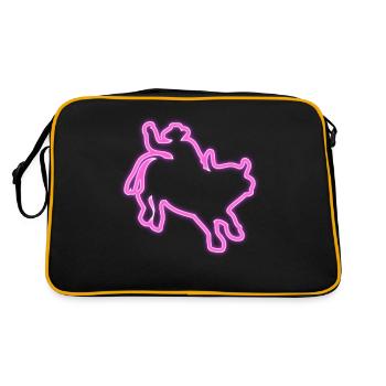 Néon Rodeo Shirt Idées Cadeaux cow-boy - Sac Retro - noir/or - Dos