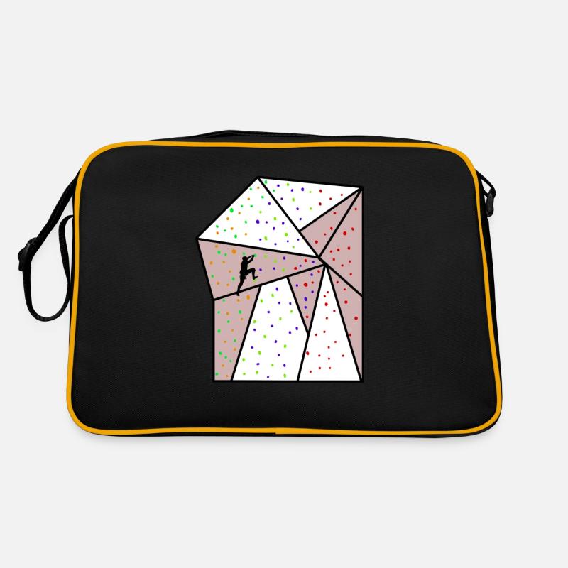 Climbing bouldering climbing wall mountaineering gift Retro Bag