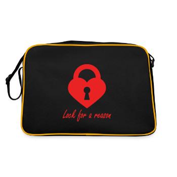 Lock for a Reason - Pour une raison de bloquer - Sac Retro - noir/or - Dos