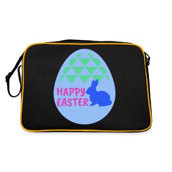 Happy easter - Happy Easter - Retro Bag - black/gold - Back
