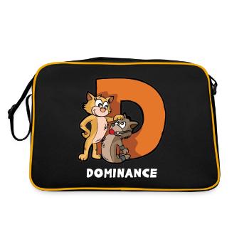 Domination maître esclave dominatrice esclave BDSM sadomaso - Sac Retro - noir/or - Dos