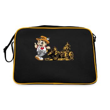 I LOVE MADRID Espagne capitale touristique cadeau - Sac Retro - noir/or - Dos