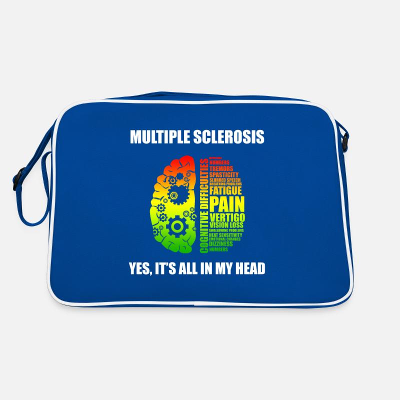 Sclérose en plaques MS TShirt - Tout dans ma tête Sac Retro