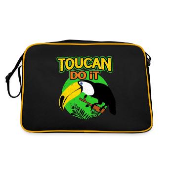 Toucan - Retro Bag - black/gold - Back