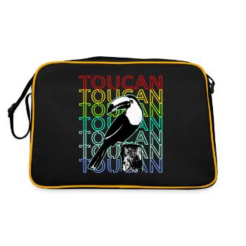 Toucan - Retro Bag - black/gold - Back
