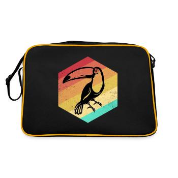 Toucan - Retro Bag - black/gold - Back