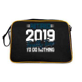 À la retraite en 2019 Enfin, il est temps de ne rien faire - Sac Retro - noir/or - Dos