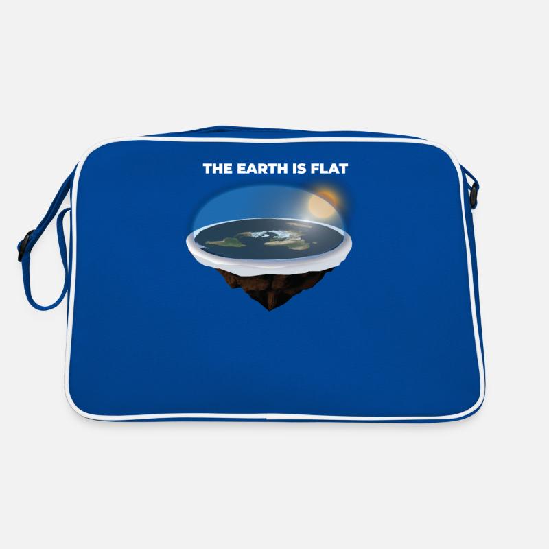 Flat Earth Shirt Society Flat Earth Map Slice Retro Bag