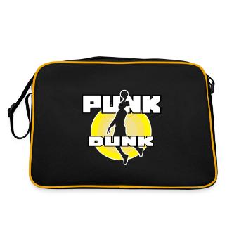 Joueur de basketball Sport Dunk - Sac Retro - noir/or - Dos