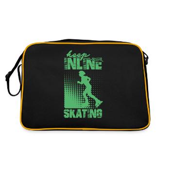 Sk8 Inline Skate Inliner Inline Skating Roller Skates - Retro Bag - black/gold - Back