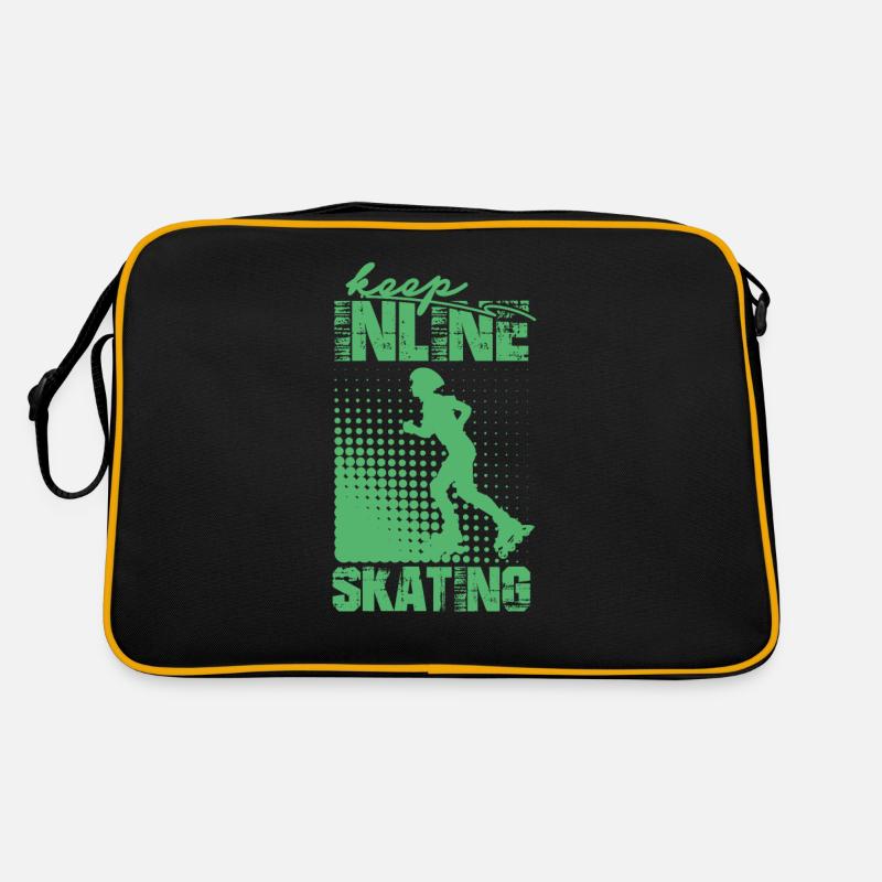 Sk8 Inline Skate Inliner Inline Skating Rollschuhe Retro Tasche