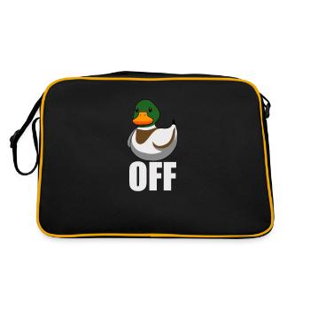 Duck Off I fuck off - Retro Bag - black/gold - Back
