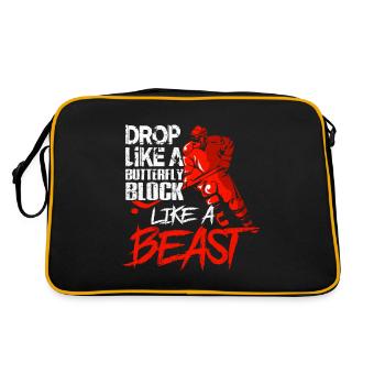 Hockey sur glace - Sac Retro - noir/or - Dos