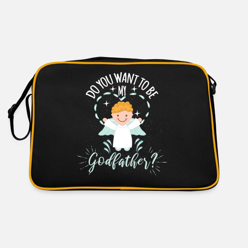 Willst Du mein Patenonkel sein? Retro Tasche