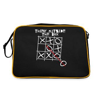 Think Outside The Box I Especially I Unique - Retro Bag - black/gold - Back