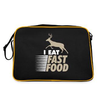 Chasse chasseur Hunting papa fusil forêt - Sac Retro - noir/or - Dos