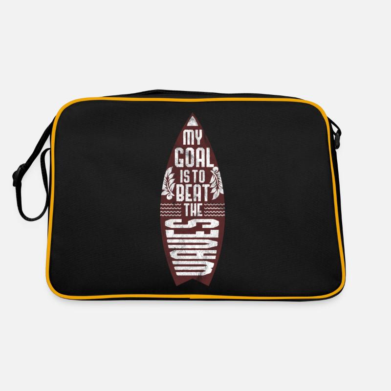 Surfer is surfing Retro Bag