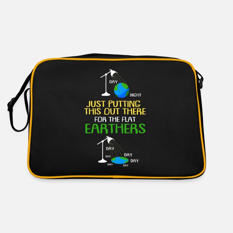 Flat Earth Society Reptiloids Conspiration Sac Retro
