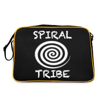 Spiral Tribe T-Shirt Tekno Tribe Free Party Spiral - Retro Bag - black/gold - Back