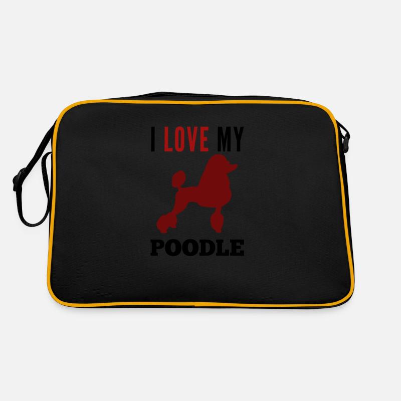 I love my poodle poodle poodle Retro Bag
