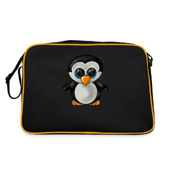 Bébé pingouin - Sac Retro - noir/or - Dos