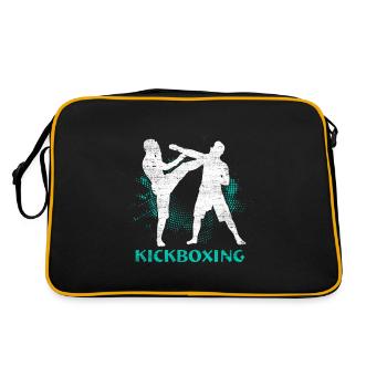 Kickboxen - Retro Tasche - Schwarz/Gold - Hinten