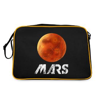Planète astronomie astronaute planète Mars - Sac Retro - noir/or - Dos