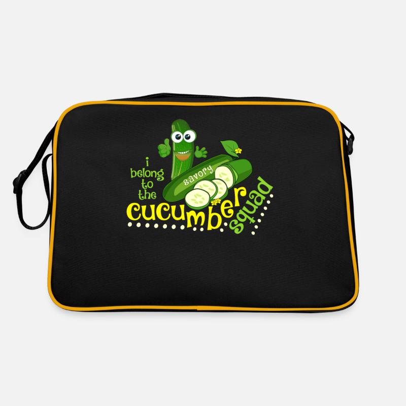 Concombre concombre cadeau concombre escouade drôle Sac Retro