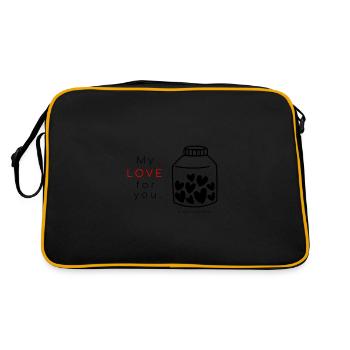 My love for you - My love for you - Retro Bag - black/gold - Back
