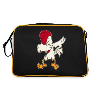 Poulet Coq Poulet Poulet - Sac Retro - noir/or - Dos