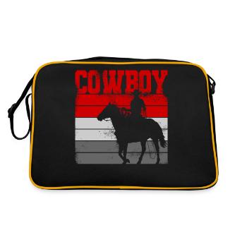 Cowboy western cavalier - Sac Retro - noir/or - Dos