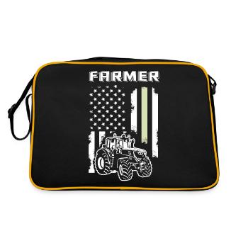 Agriculteur agriculteur agriculteur - Sac Retro - noir/or - Dos