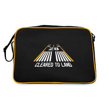 Départ du capitaine de l'avion pilote - Sac Retro - noir/or - Dos