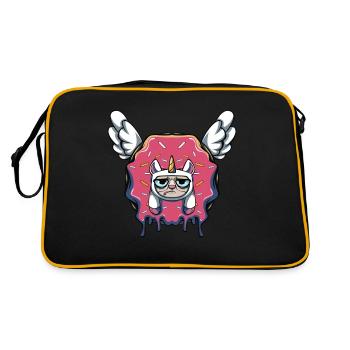 Donut chat licorne - Sac Retro - noir/or - Dos