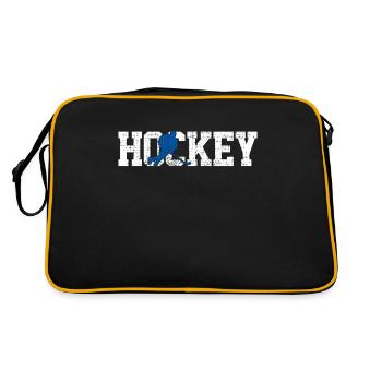 Eishockey Eishockey - Retro Tasche - Schwarz/Gold - Hinten